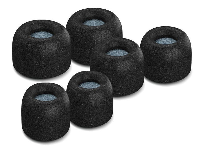 Comply Memory Foam Replacement Earbud Tips for Jaybird X4 | Ultimate Comfort, Secure Fit, Superior Noise Isolation | Black (S/M/L) (3 Pairs) - Image 1